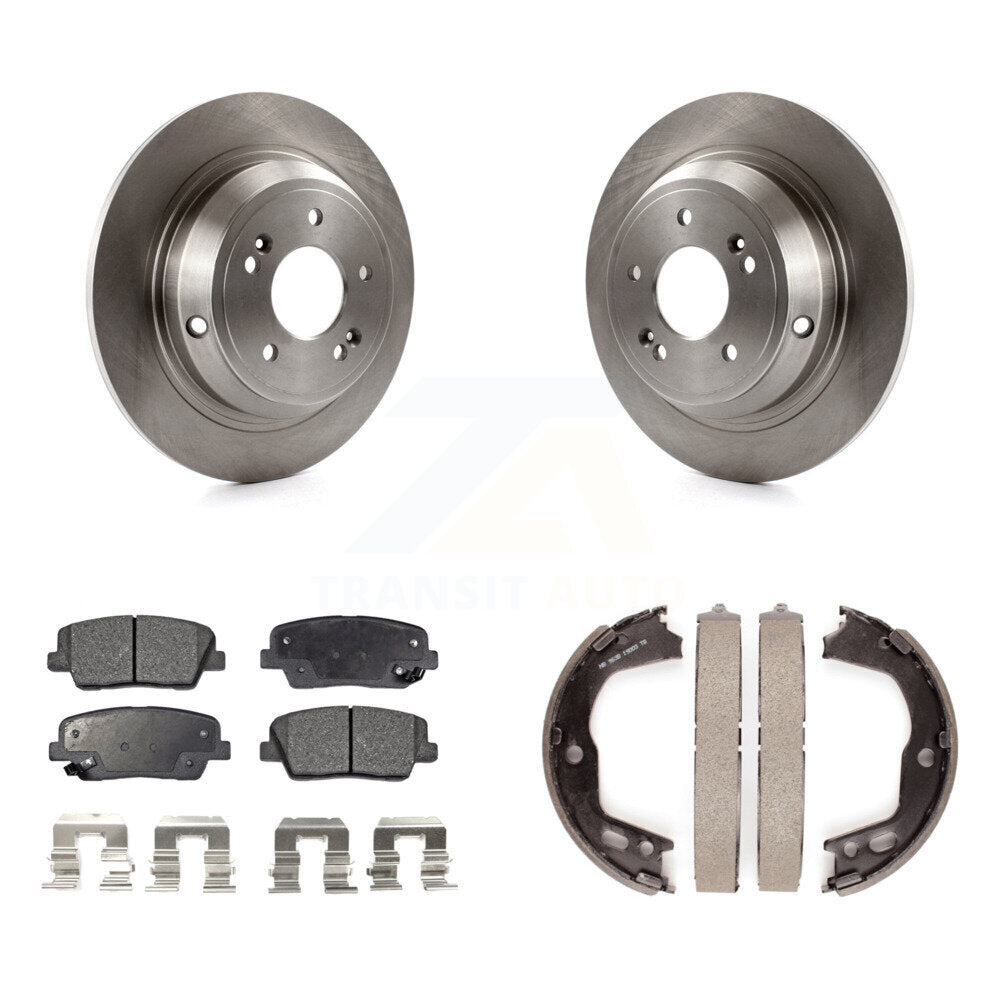 Kit de patins de frein de stationnement, Rotors à disque arrière, plaquettes semi-métalliques, pour Hyundai Genesis
