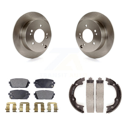 Kit de plaquettes semi-métalliques et de chaussures de stationnement pour rotors de disque arrière, pour Kia Rondo 2007 – 2010