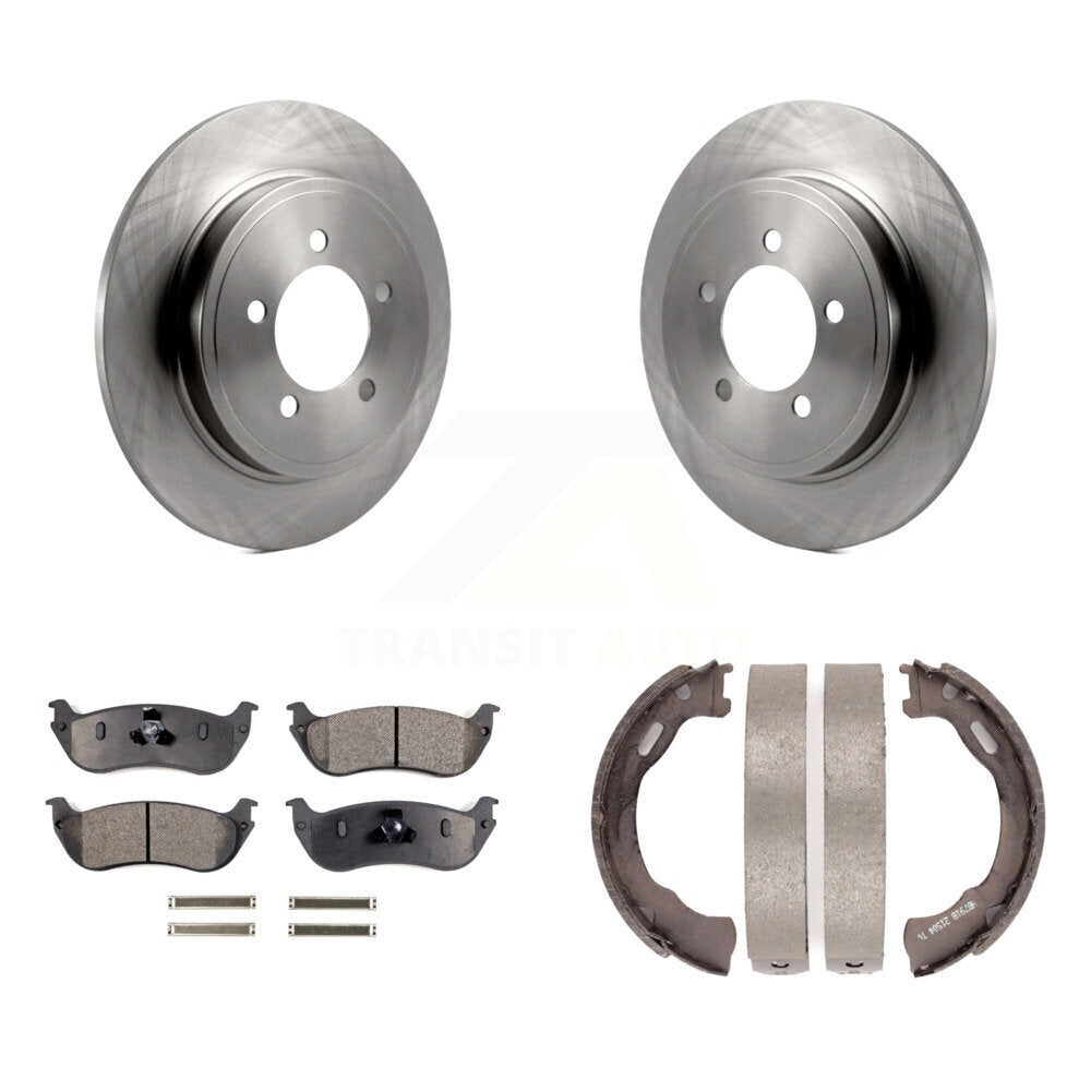 Kit de chaussures de stationnement à plaquettes semi-métalliques, Rotors à disque arrière, pour Ford Explorer Mercury