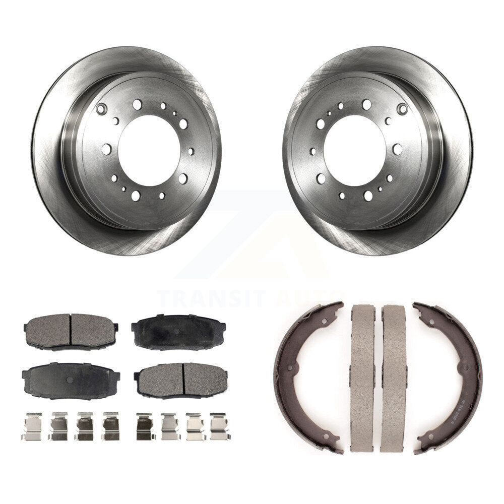 Kit de chaussures de stationnement à plaquettes semi-métalliques, Rotors à disque arrière, pour Toyota Tundra Sequoia