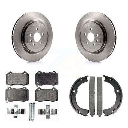 Kit de plaquettes semi-métalliques et de chaussures de stationnement, Rotors à disque arrière, pour Chevrolet Camaro CT