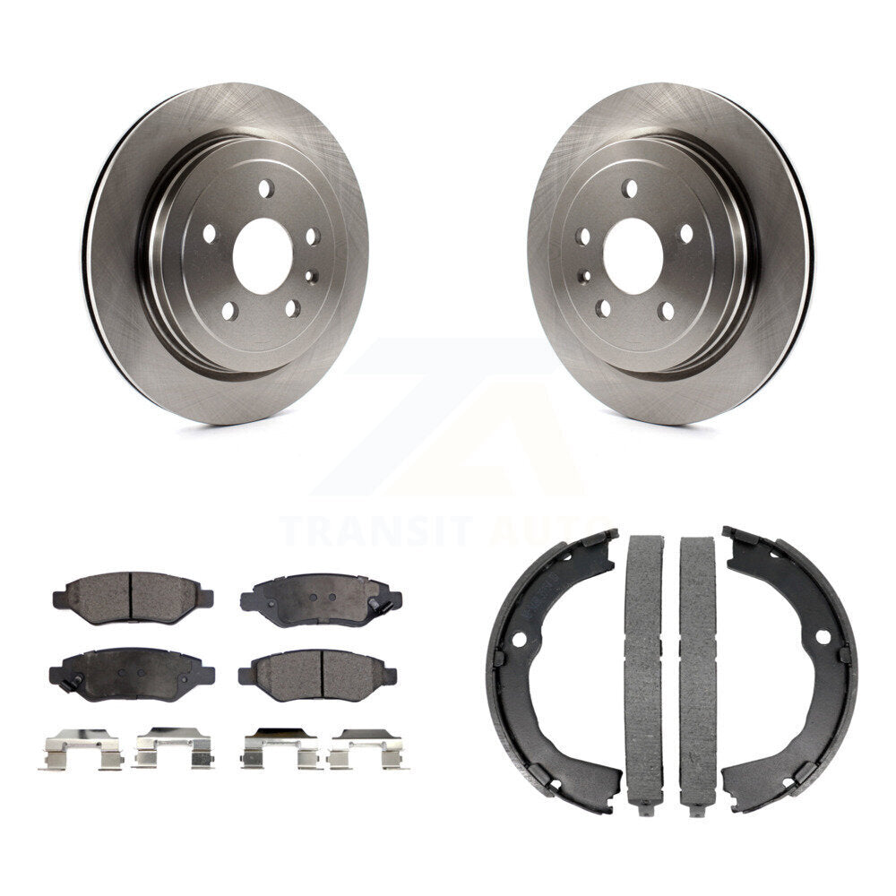Kit de plaquettes semi-métalliques et de chaussures de stationnement, Rotors à disque arrière, pour Chevrolet Camaro CT