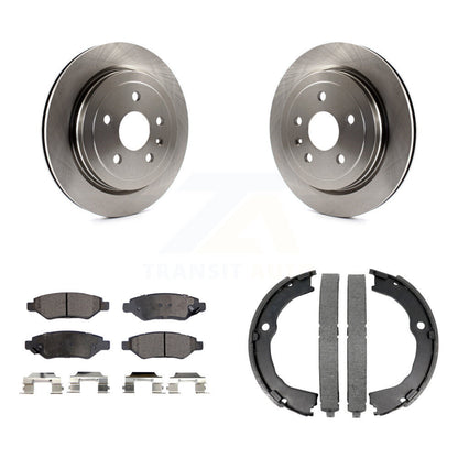 Kit de plaquettes semi-métalliques et de chaussures de stationnement, Rotors à disque arrière, pour Chevrolet Camaro CT