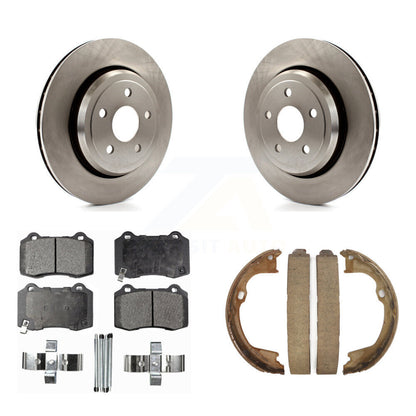 Kit de plaquettes semi-métalliques et de chaussures de stationnement pour rotors de disque arrière, pour Jeep Grand Cherokee