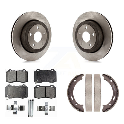 Kit de plaquettes semi-métalliques et de chaussures de stationnement pour rotors de disque arrière, pour Jeep Grand Cherokee