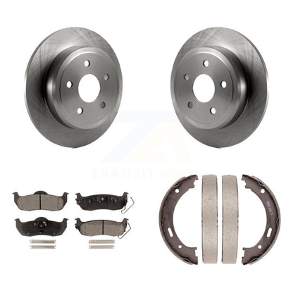Kit de plaquettes semi-métalliques et de chaussures de stationnement pour rotors de disque arrière, pour Jeep Grand Cherokee