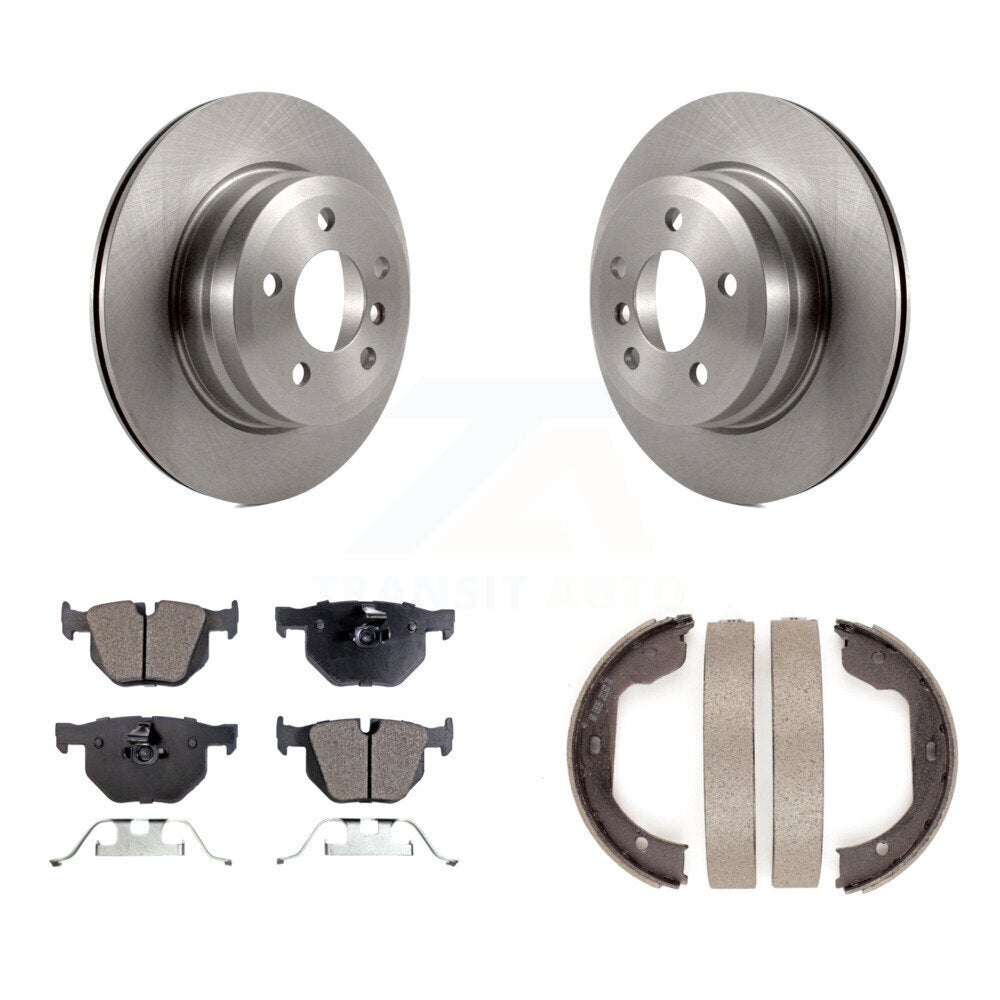 Kit de plaquettes semi-métalliques et de freins de stationnement pour disques arrière, pour BMW X5 X6