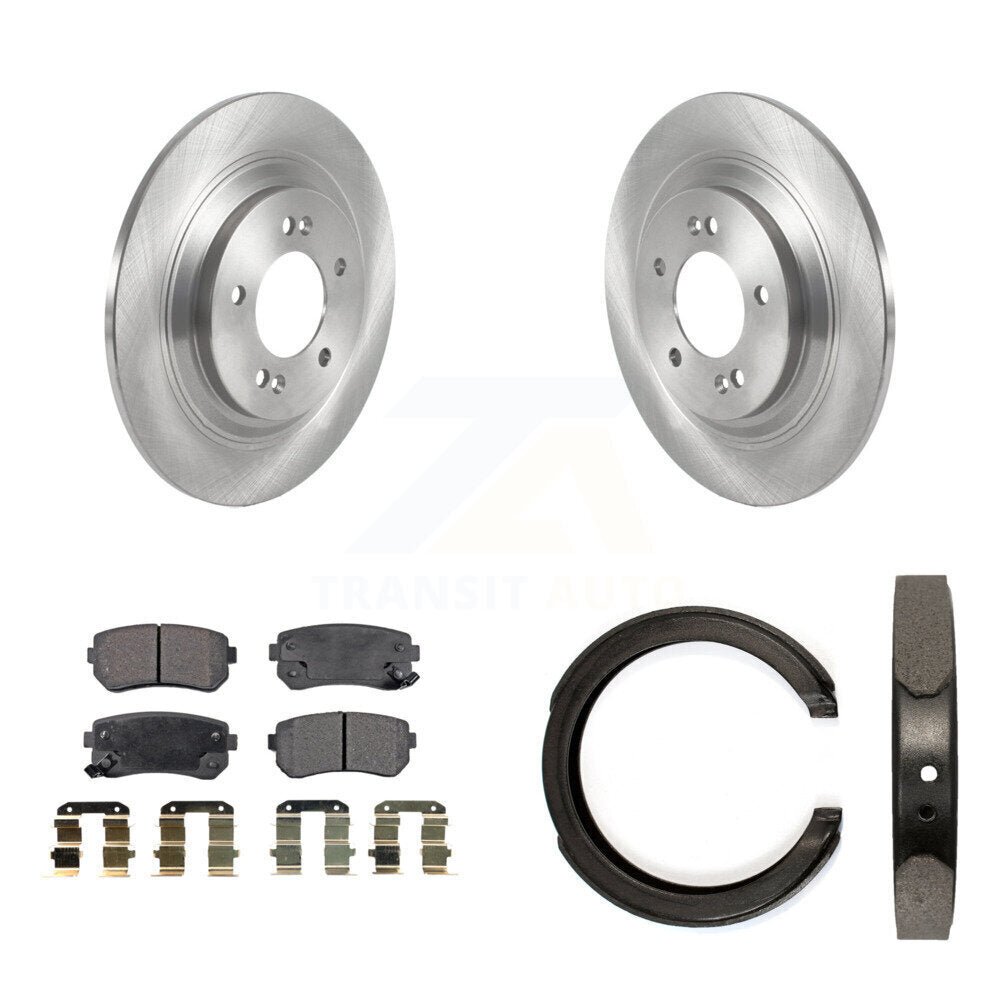Kit de plaquettes semi-métalliques et de freins de stationnement pour rotors de disque arrière, pour Kia Cadenza