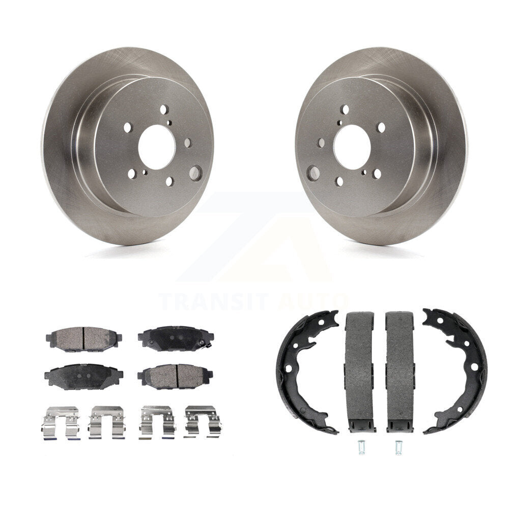 Kit de plaquettes semi-métalliques et de chaussures de stationnement pour disques arrière, Rotors, pour Subaru Crosstrek XV