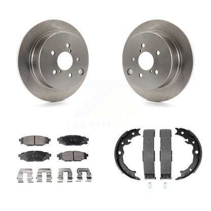 Kit de plaquettes semi-métalliques et de chaussures de stationnement pour disques arrière, Rotors, pour Subaru Crosstrek XV