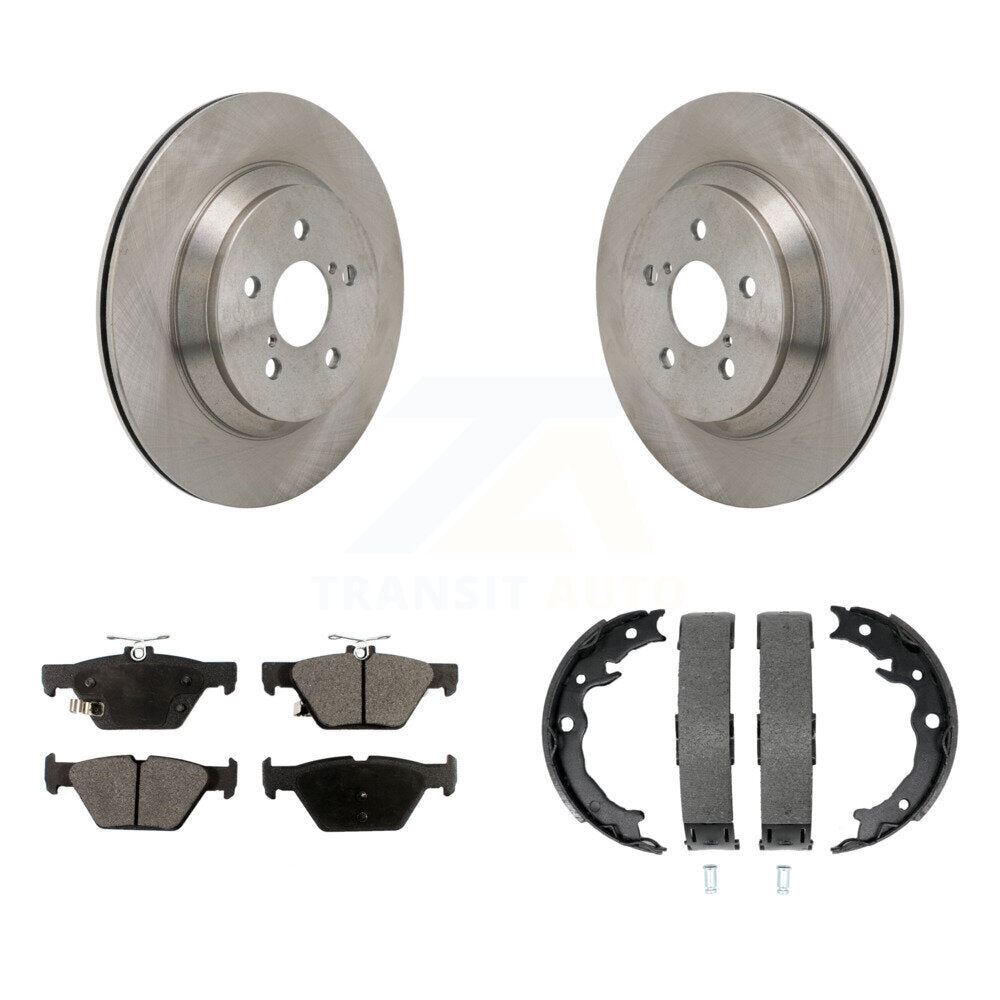 Kit de chaussures de frein de stationnement, Rotors à disque arrière, plaquettes semi-métalliques, pour Subaru Crosstre