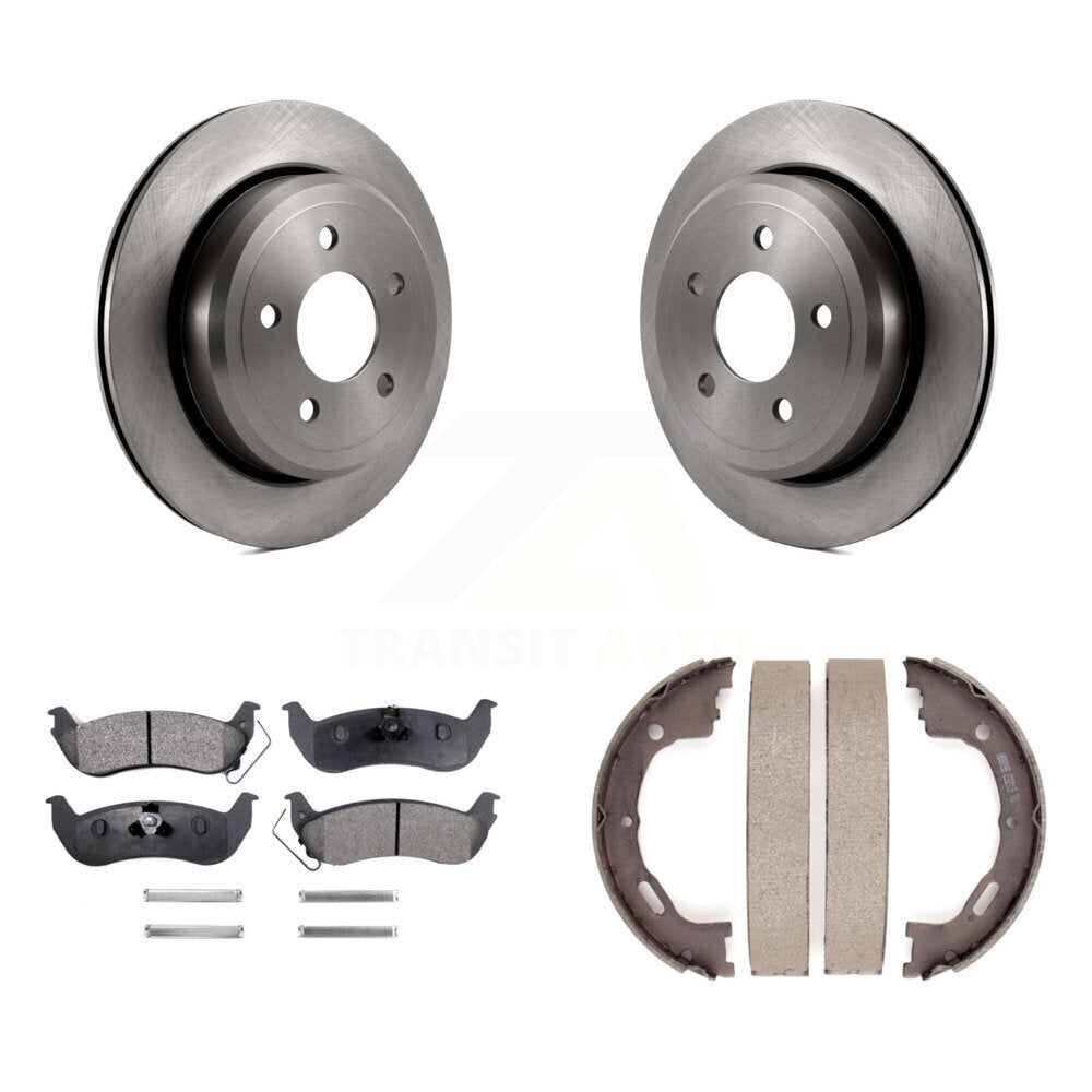 Kit de chaussures de stationnement à plaquettes semi-métalliques, Rotors à disque arrière, pour Mercury Grand Marquis