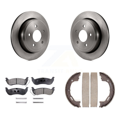 Kit de chaussures de stationnement à plaquettes semi-métalliques, Rotors à disque arrière, pour Mercury Grand Marquis