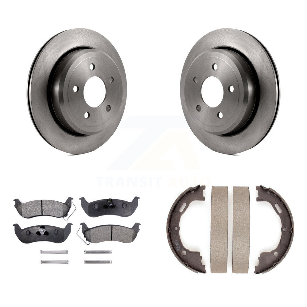 Kit de plaquettes semi-métalliques et de chaussures de stationnement pour disques arrière, pour Ford Crown Victoria