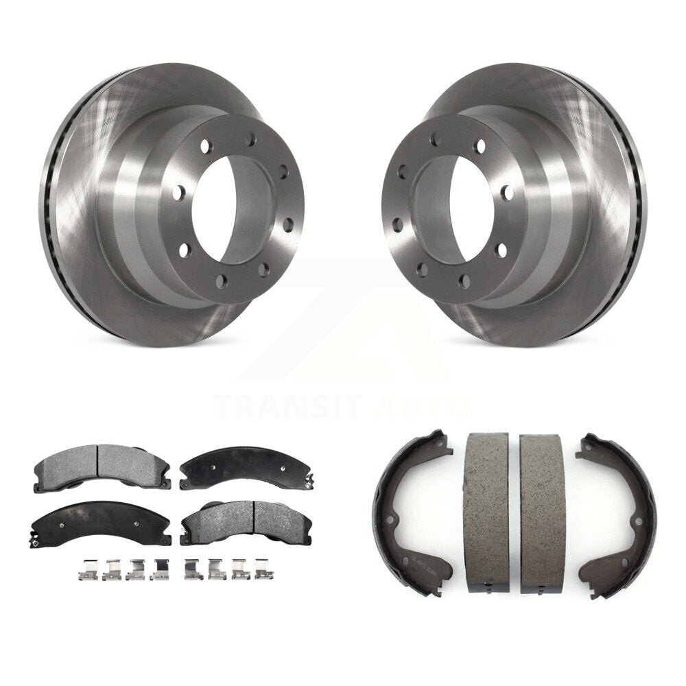Kit de chaussures de stationnement avec disques semi-métalliques, Rotors à disque arrière, pour Chevrolet Express 350