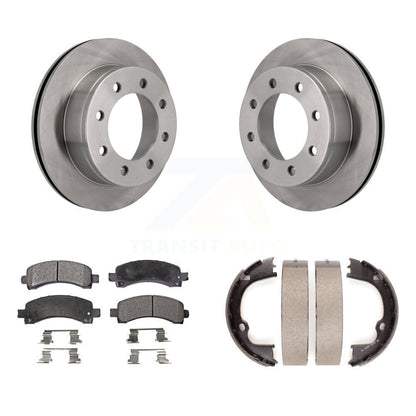 Kit de plaquettes semi-métalliques et de chaussures de stationnement, Rotors à disque arrière, pour Chevrolet GMC Savan
