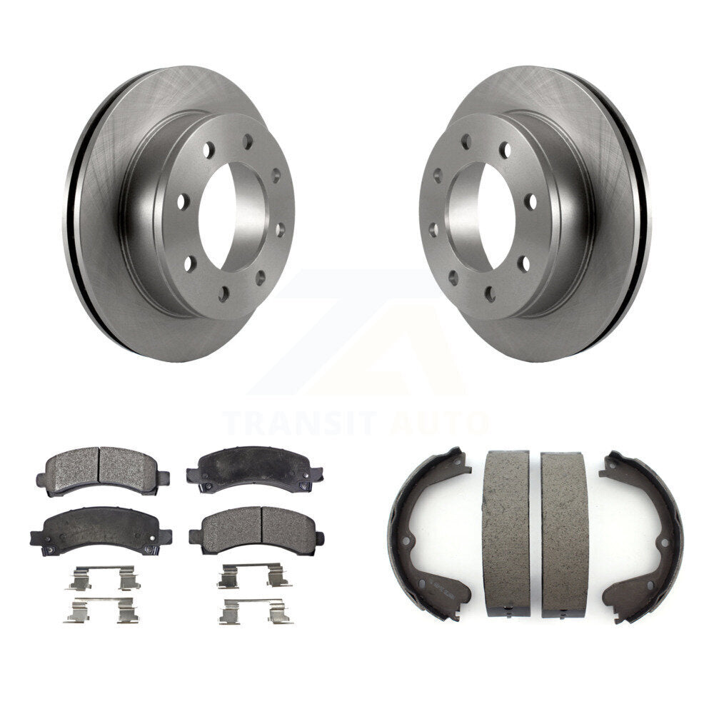 Kit de patins de frein de stationnement, Rotors à disque arrière, plaquettes semi-métalliques, pour GMC Savana 3500