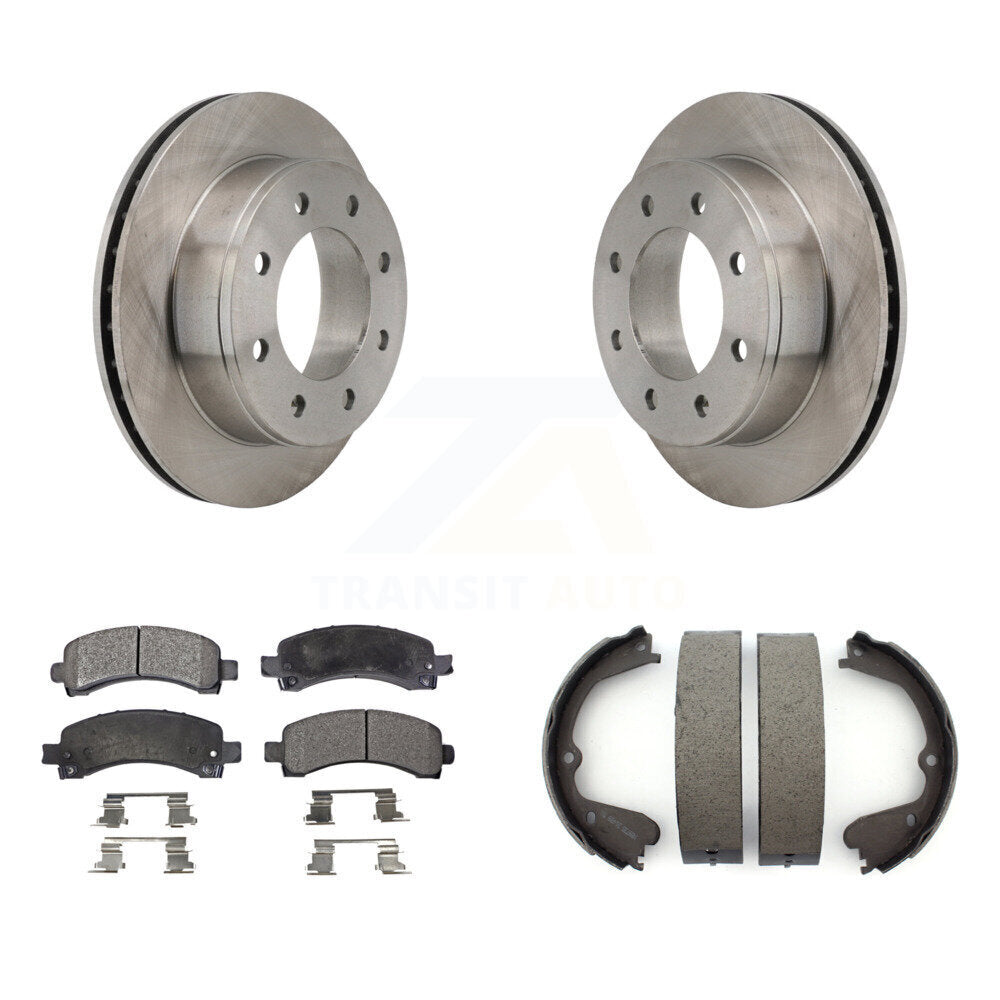 Kit de patins de frein de stationnement, Rotors à disque arrière, plaquettes semi-métalliques, pour GMC Savana 3500