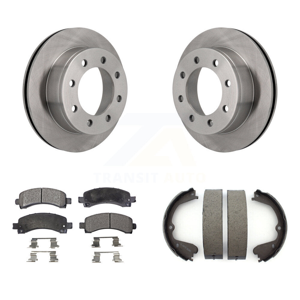 Kit de patins de frein de stationnement, Rotors à disque arrière, plaquettes semi-métalliques, pour GMC Savana 3500