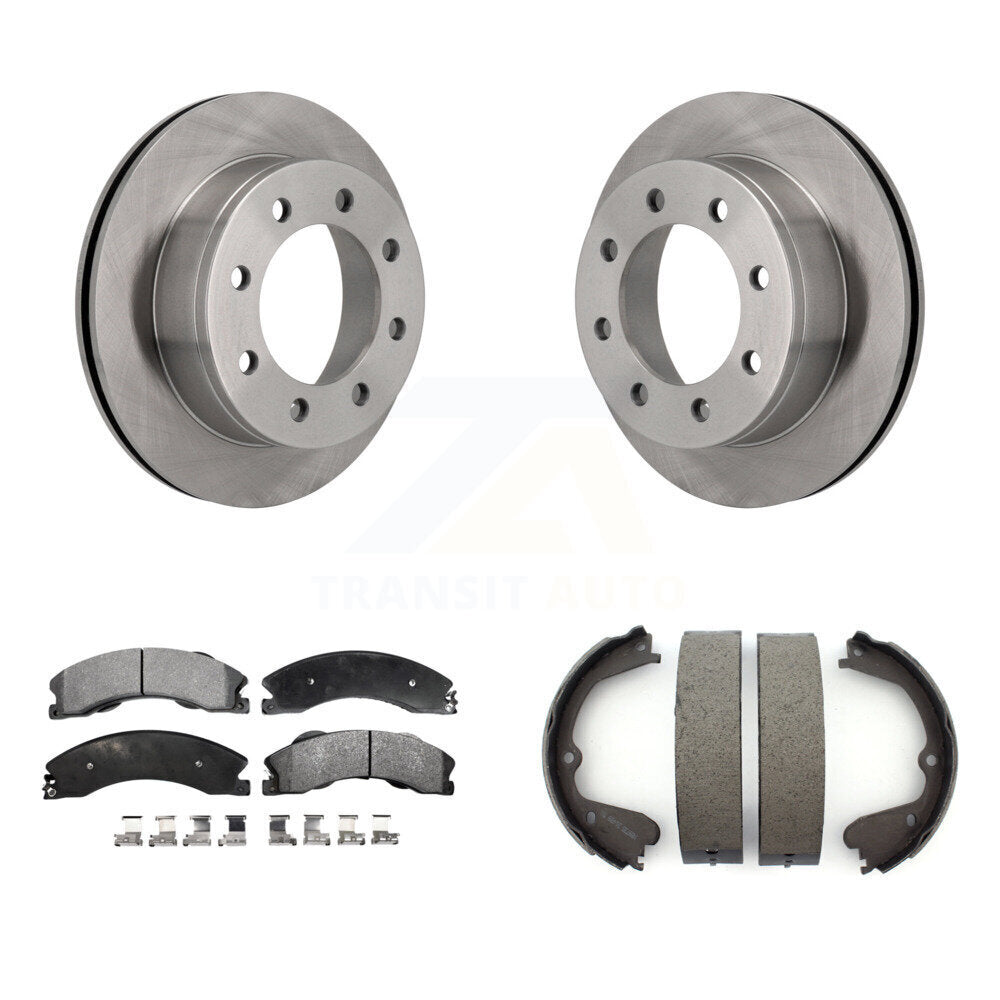 Kit de chaussures de stationnement avec disques semi-métalliques, Rotors à disque arrière, pour Chevrolet Express 450