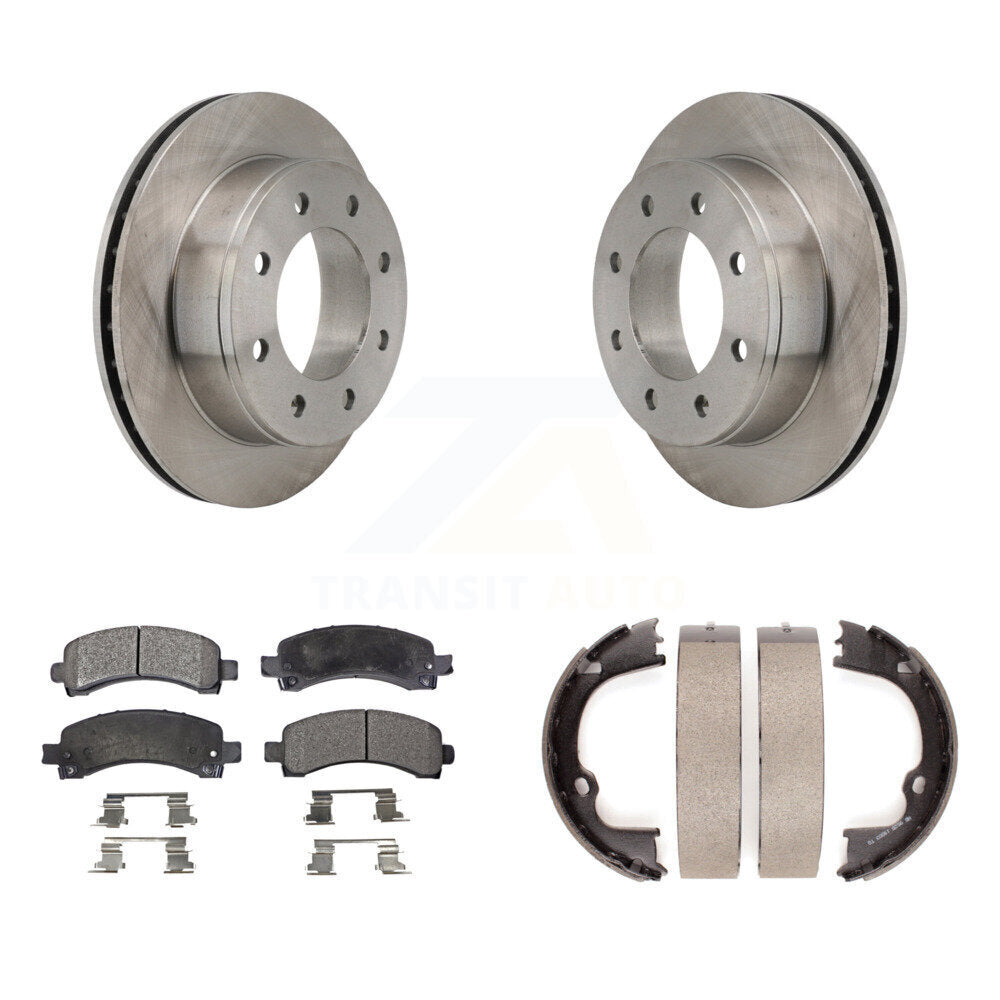 Kit de chaussures de stationnement avec disques semi-métalliques, Rotors à disque arrière, pour Chevrolet Express 250