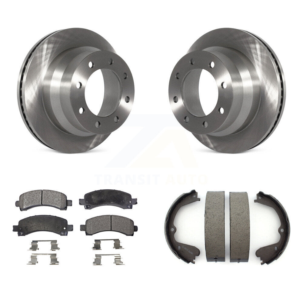 Kit de chaussures de stationnement avec disques semi-métalliques, Rotors à disque arrière, pour Chevrolet Express 450