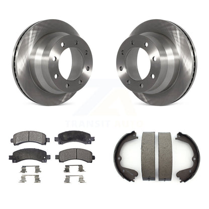 Kit de chaussures de stationnement avec disques semi-métalliques, Rotors à disque arrière, pour Chevrolet Express 450