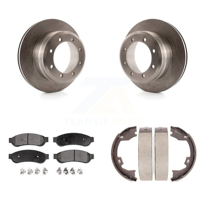 Kit de chaussures de stationnement à plaquettes semi-métalliques, Rotors à disque arrière, pour Ford F-350 Super Duty