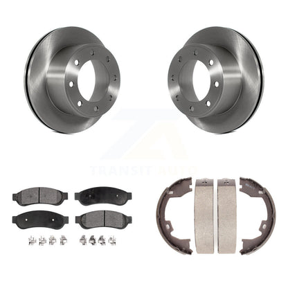 Kit de chaussures de stationnement avec plaquettes semi-métalliques, Rotors à disque arrière, pour Ford F-250 Super Duty