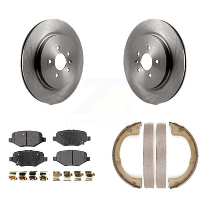 Kit de plaquettes semi-métalliques et de patins de frein de stationnement pour rotors de disque arrière, pour Lincoln MKT