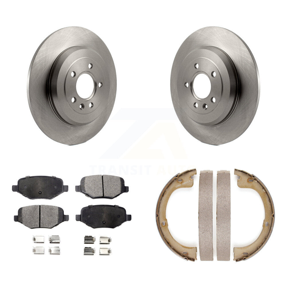 Kit de plaquettes semi-métalliques et de patins de frein de stationnement pour rotors de disque arrière, pour Lincoln MKT
