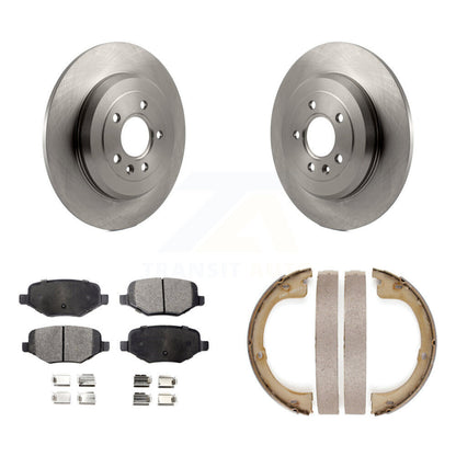 Kit de plaquettes semi-métalliques et de patins de frein de stationnement pour rotors de disque arrière, pour Lincoln MKT