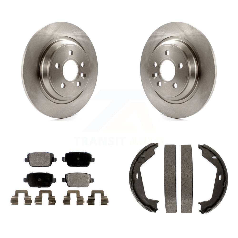 Kit de plaquettes semi-métalliques et de chaussures de stationnement pour disques arrière, pour Volvo S80 FWD 08-09