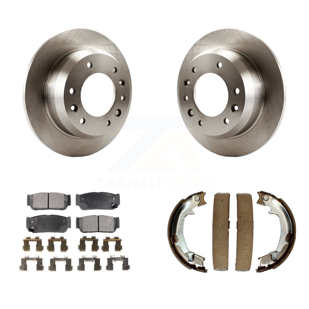 Kit de chaussures de stationnement à plaquettes semi-métalliques, Rotors à disque arrière, pour Hyundai Entourage Kia