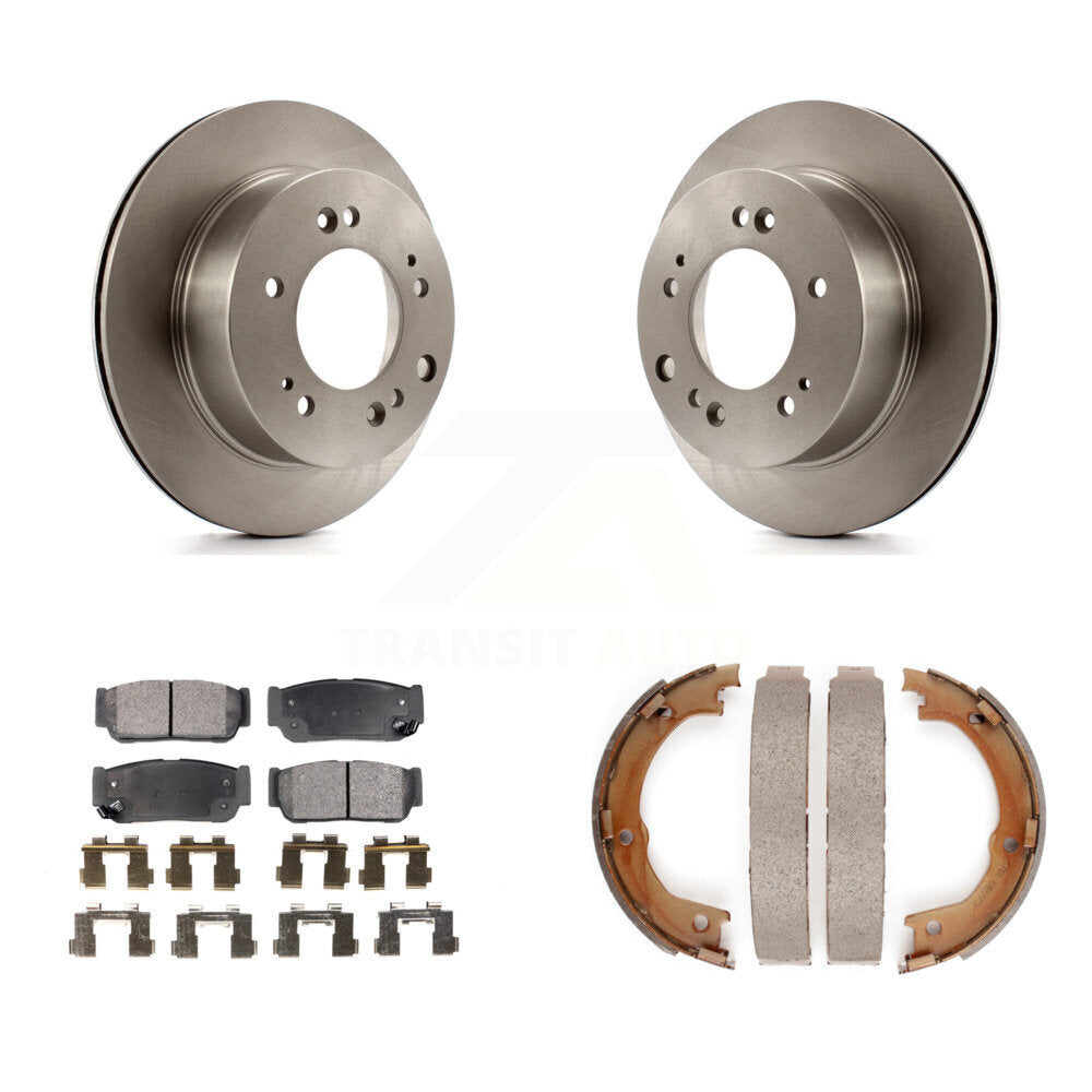 Kit de chaussures de stationnement avec disques semi-métalliques, Rotors à disque arrière, pour Kia Sorento 2007 – 2009