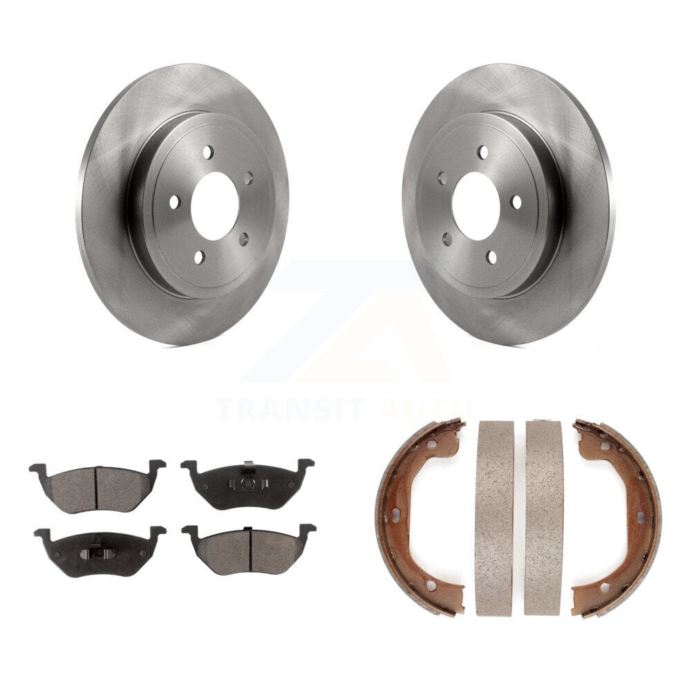Kit de plaquettes semi-métalliques et de chaussures de stationnement, Rotors à disque arrière, pour Ford Escape Mazda