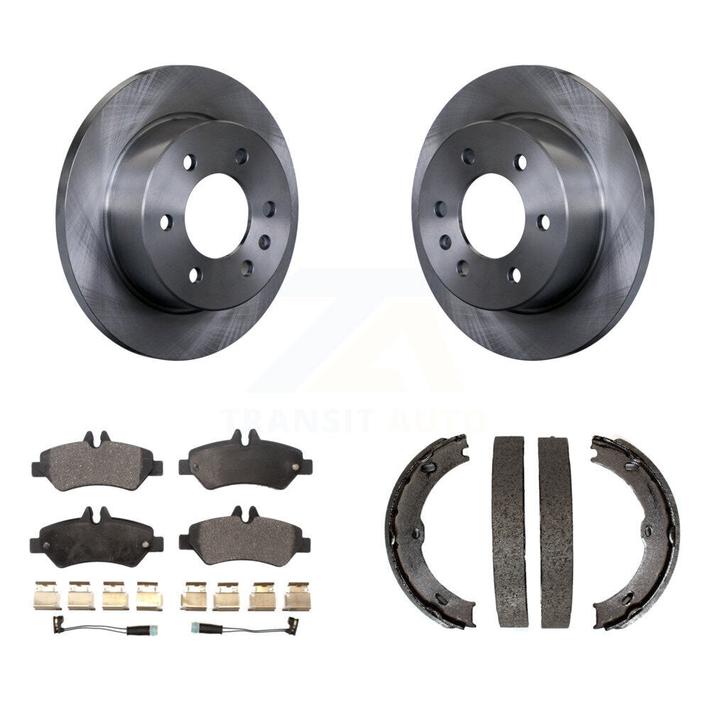 Kit de plaquettes semi-métalliques et de chaussures de stationnement pour rotors de disque arrière, pour Sprinter 2500 Dodge