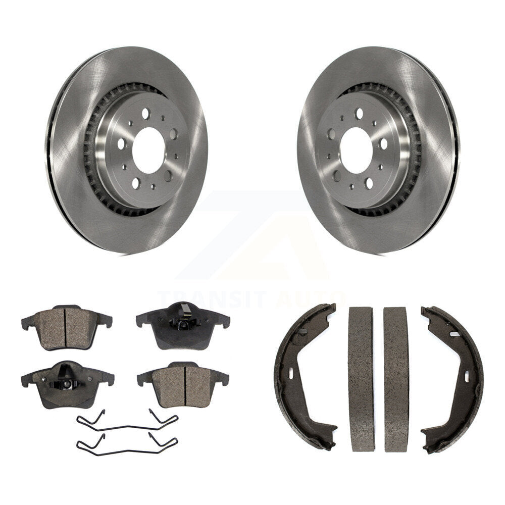 Kit de plaquettes semi-métalliques et de chaussures de stationnement pour disques arrière, pour Volvo XC9 2003 – 2007