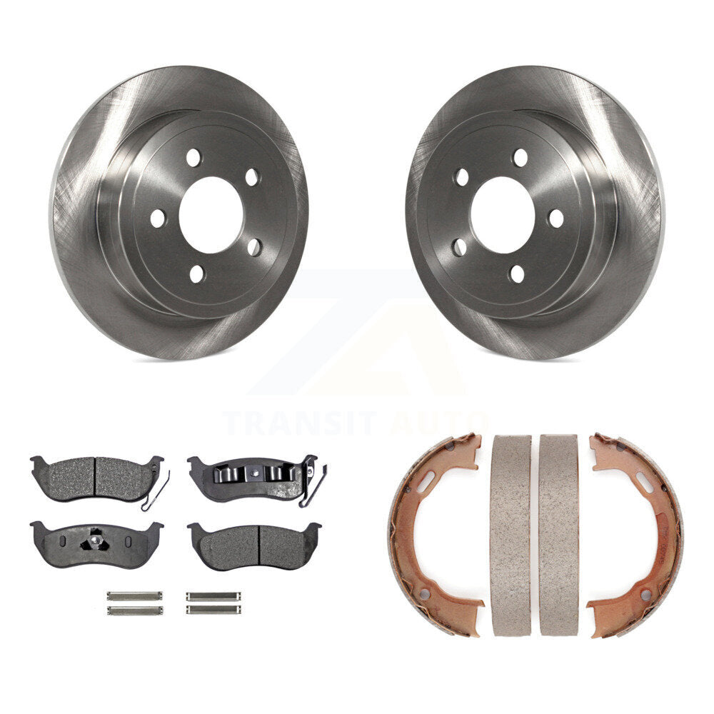 Kit de chaussures de stationnement à plaquettes semi-métalliques, Rotors à disque arrière, pour Jeep Liberty Wrangler