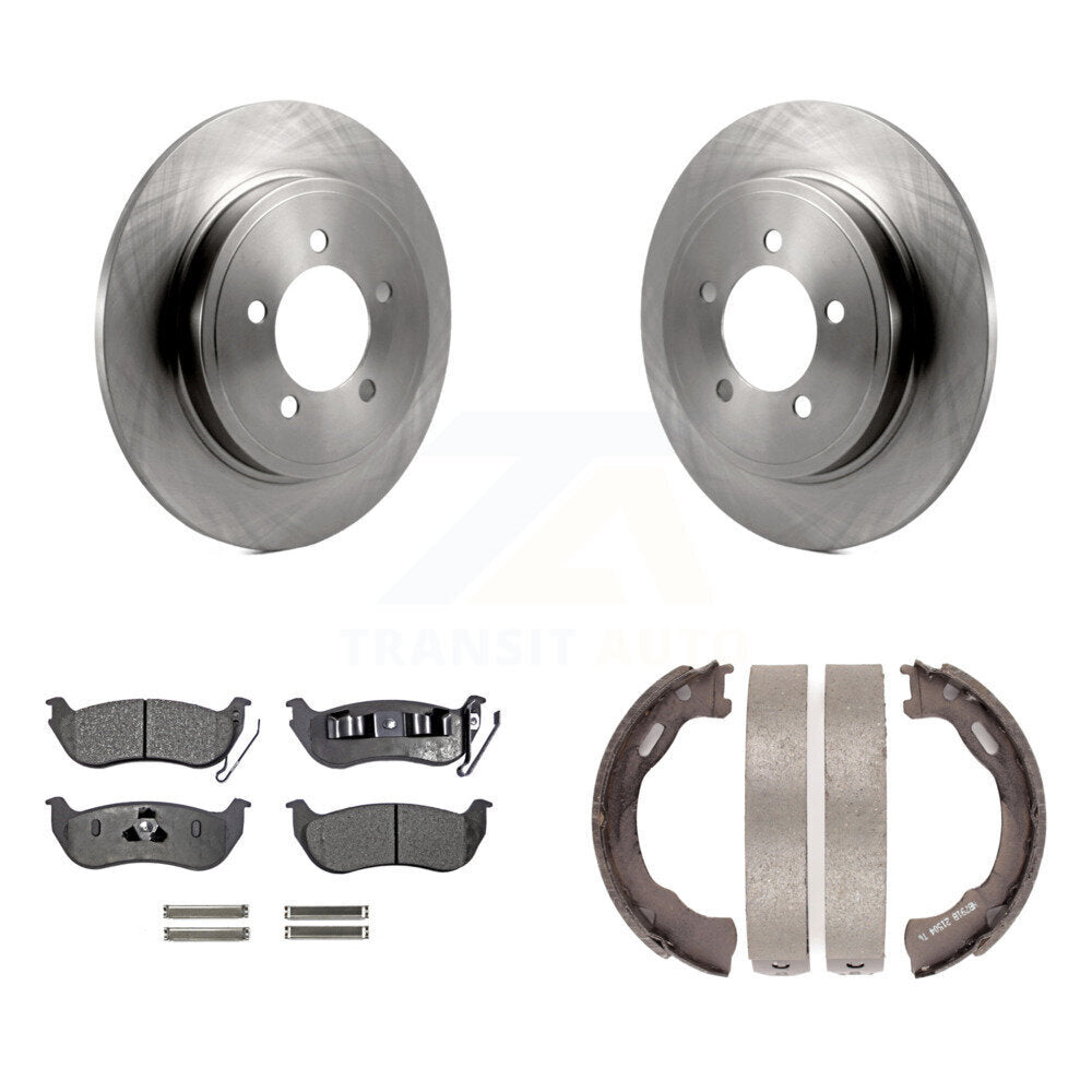 Kit de plaquettes semi-métalliques et de chaussures de stationnement pour disques arrière, pour Ford Explorer Sport