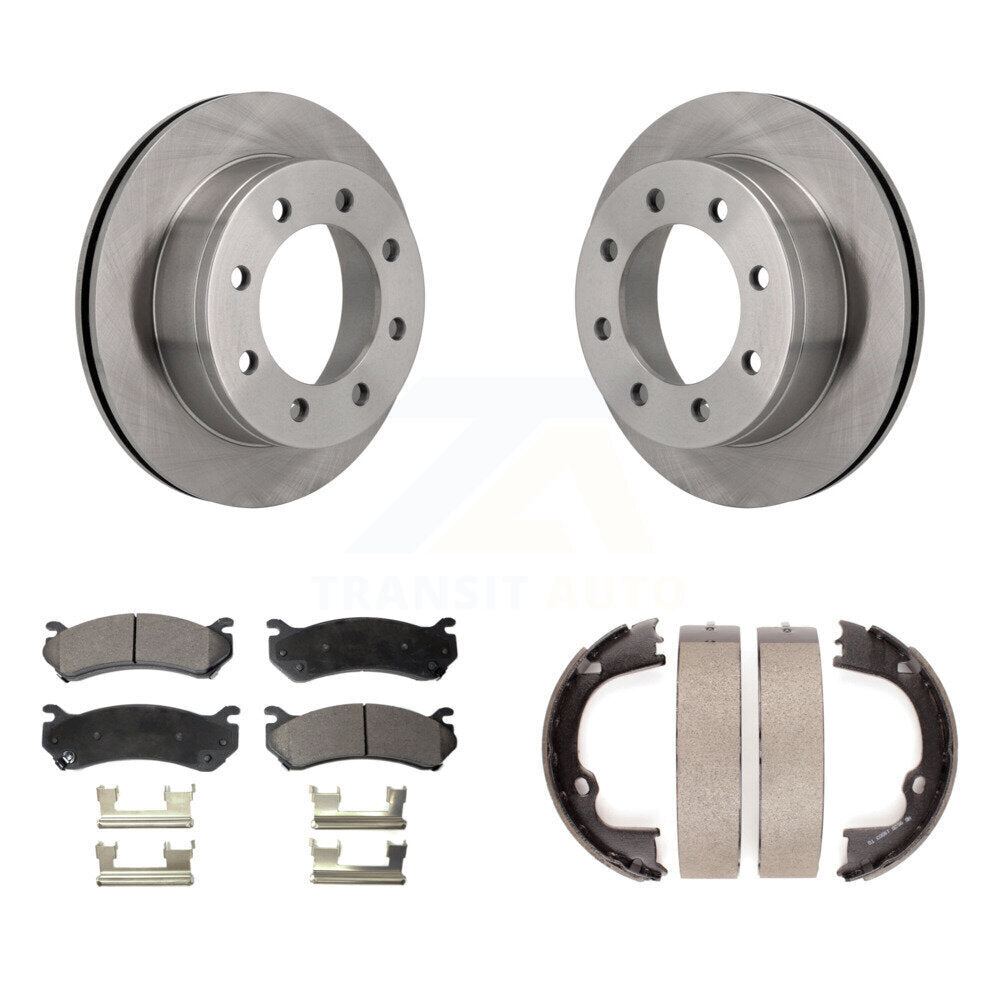 Kit de chaussures de stationnement à disques semi-métalliques, Rotors à disque arrière, pour GMC Chevrolet 2500 HD