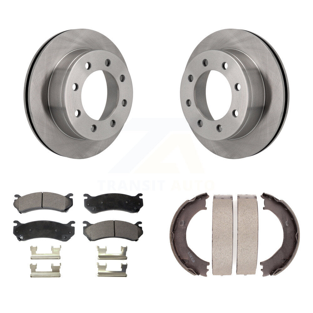 Kit de chaussures de stationnement avec disques semi-métalliques, Rotors à disque arrière, pour Chevrolet GMC 2500 HD
