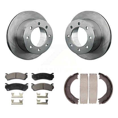 Kit de plaquettes semi-métalliques et de patins de frein de stationnement pour rotors de disque arrière K8F-104601