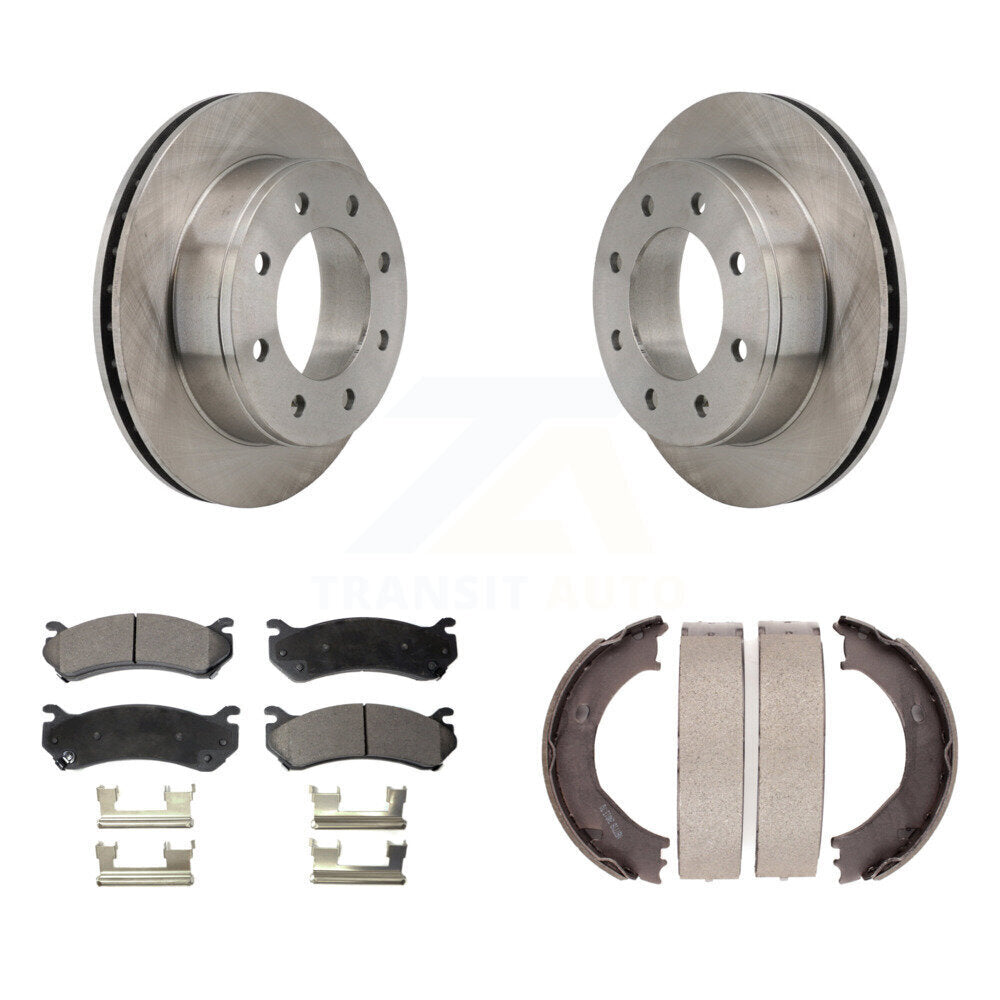 Kit de chaussures de stationnement avec Rotors à disque arrière, plaquettes semi-métalliques, pour Chevrolet Silverado H
