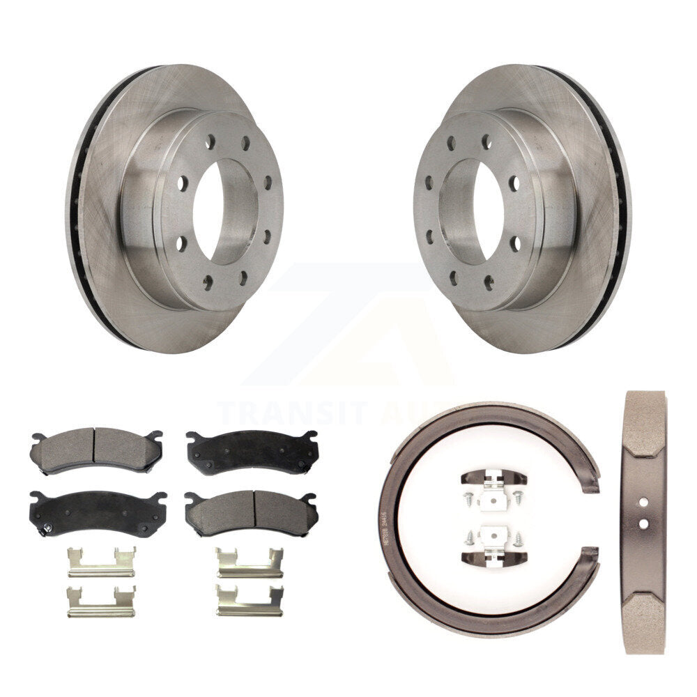 Kit de chaussures de stationnement à disques semi-métalliques, Rotors à disque arrière, pour GMC Chevrolet 1500 HD