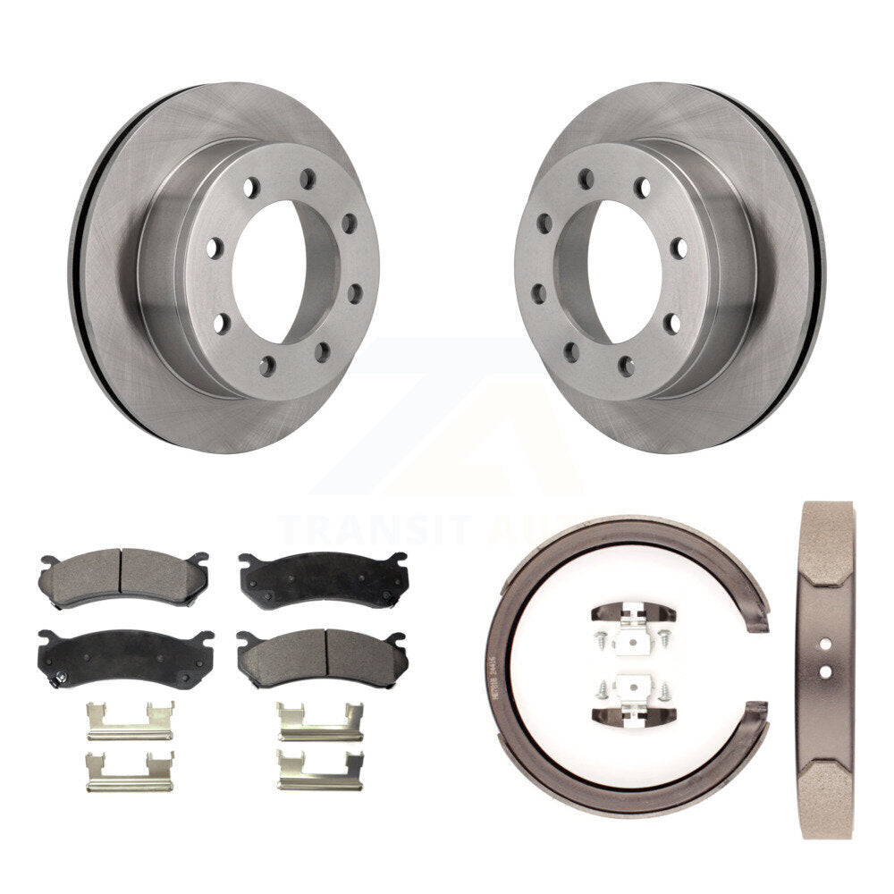 Kit de chaussures de stationnement à plaquettes semi-métalliques, Rotors à disque arrière, pour GMC Sierra 2500 Yukon