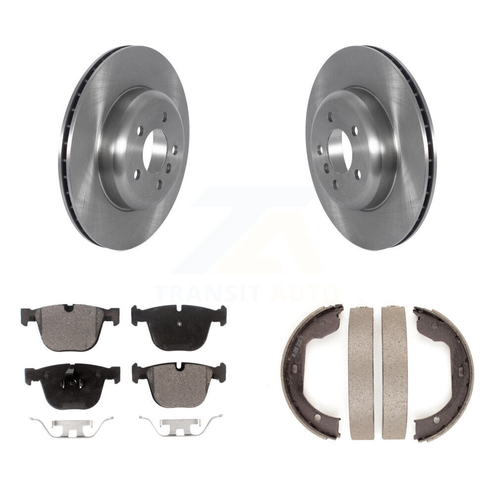 Kit de plaquettes semi-métalliques et de chaussures de stationnement pour disques arrière, pour BMW 535i GT xDrive