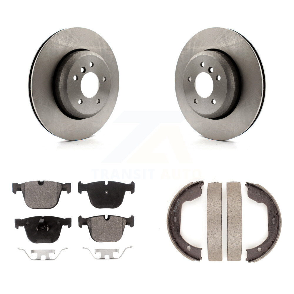 Kit de plaquettes semi-métalliques et de chaussures de stationnement pour disques arrière, pour BMW 650i 645Ci 550i