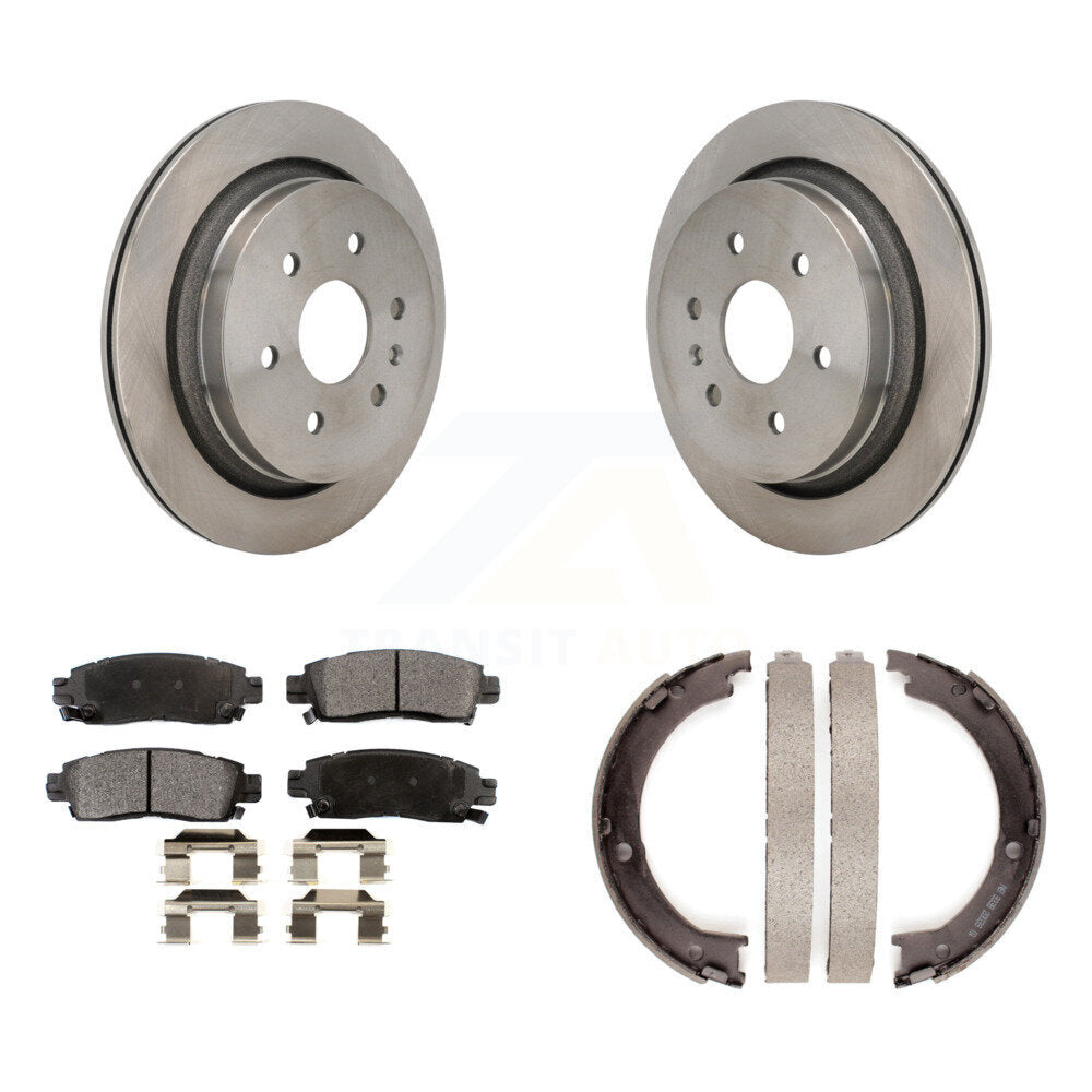 Kit de plaquettes semi-métalliques et de freins de stationnement pour rotors de disque arrière, pour Cadillac XT