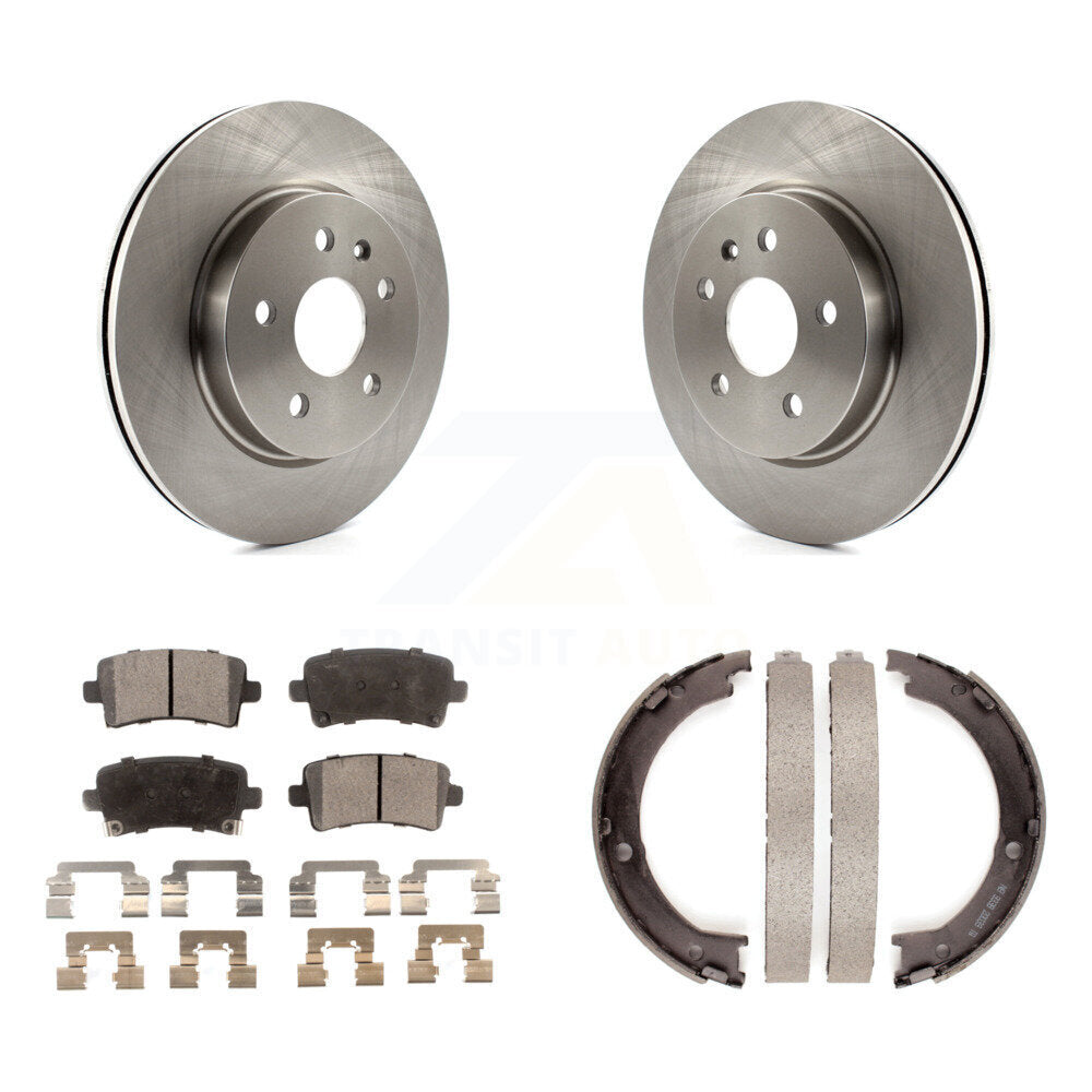 Kit de plaquettes semi-métalliques et de freins de stationnement pour rotors de disque arrière, pour Cadillac XT